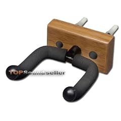 Universal Gitarrenwandhalter Rechteckig Buche massiv