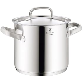 WMF Gourmet Plus 18/10 stainless steel stock pot with lid 20cm/5.3ltr