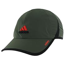 adidas Men's Adizero II Cap, One Size, Base Green/Black/Orange
