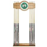 NBA Boston Celtics Billiard Cue Rack with Mirror