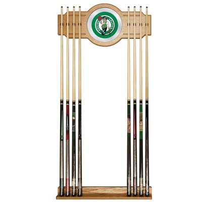 NBA Boston Celtics Billiard Cue Rack with Mirror