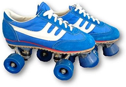 Blue and White Sneaker Vintage Style Roller Skates Mens Size 6