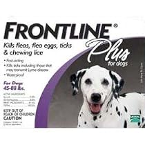 Frontline Plus Flea & Tick Medication for Dogs (45-88lbs)-3 Pack