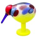 iittala Birds of Toikka Mouthblown Glass Bird, Jeweled Kiwi