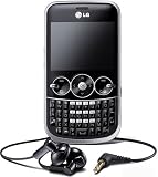 LG GW300 Quad Band GSM Unlocked Phone with 2MP Camera, QWERTY keyboard, MP3/WMA/AAC player, FM Radio, Stereo Bluetooth (Black/Silver)