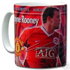 Childrens Toyshop  Toys : OFFICIAL MANCHESTER UNITED F.C. WAYNE ROONEY SIGNATURE SERIES CERAMIC MUG