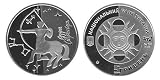 41TqH2rGsiL. SL160  Ukraine 2007 5 Hryvnia Signs of Zodiac Series   Sagittarius   15.55gm Silver Proof Coin