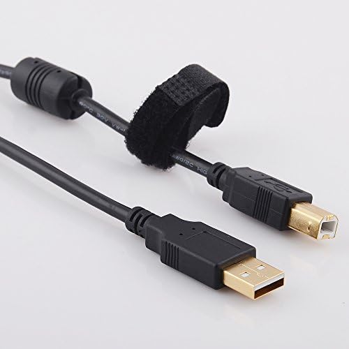 15Ft Long GOLD Plated Hi-Speed USB 2.0 Cable for Epson Stylus NX300 All-in-One Printer by IPAX® Golden in Retail Box