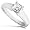 1.00ctw. Asscher-cut Solitaire Diamond in 18-kt. White in(G-H/VS-SI) ) - Size 6.5