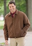 Rain-Resistant Microfiber Bomber Jacket