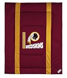 WASHINGTON REDSKINS OFFICIAL LOGO TWIN SIZE JERSEY COMFORTER