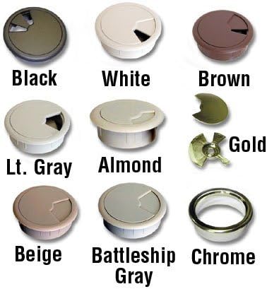 Custom Accents Cable Grommet 2 3/8 Beige by Custom Accents