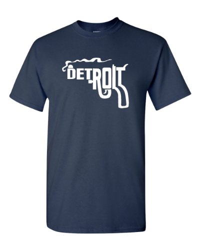 Detroit Smoking Gun Adult T-Shirt Tee