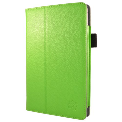 KOZMICC Lime Green Folio Stand Case Cover for 