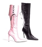 4 Heel Knee Boot W/2 Changable Ribbons. by Ellie