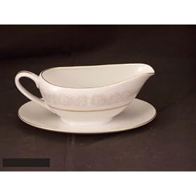 Buy Fine China Japan Queens Brocade Gravy Boat With Stand - 1 Pc