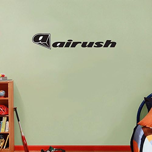 Airush Kites Kiteboarding Sport Black Slogan Set of 2 Art Wall Home Decor Sticker 25'' X 6''