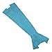 Mermaid Tail Blanket Girls Toys and Christmas Gifts Handmade Knitted Living Room Sofa Throws Perfect Birthday Present for Any Girls 55.18 Inch X 27.56 Inch (Kids-Sky Blue)