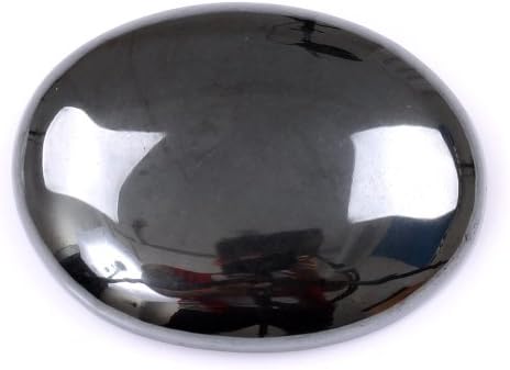 TGS Gems® 1.59''*1.19'' Oval Cabochon Flatback Semi-precious Gemstone (hematite)