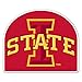 VictoryStore Yard Sign Outdoor Lawn Decorations: Iowa State University - Shaped Corrugated Plastic Yard Sign - w/ 2 E-Z Stakes - Design 3.