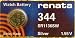 Renata Silver Oxide Watch Battery For 344 Button Cell