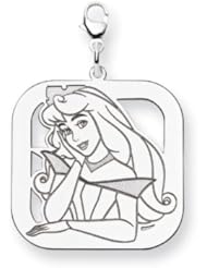 Disney Aurora Square Lobster Clasp Charm