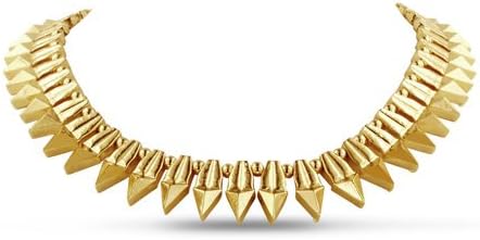 Passiana Gold Overlay Spike Necklace