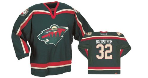 Buy BACKSTROM #32 Minnesota Wild CCM 550 Series Replica NHL Hockey Jersey (NHLPA Certified Custom Sewn...
