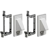 Arlington Industries LVCE1 Low Voltage Mounting Bracket with Cable Wall Plate, 1-Gang, 2-Pack