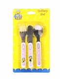 Fifi Tea Party 3pce Metal Cutlery Set
