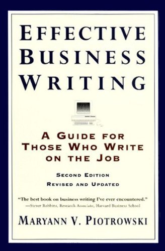 Effective Business Writing: A Guide For Those