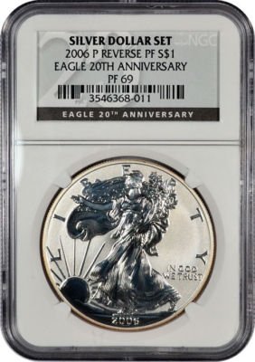 2011-P 25th Anniversary Reverse Proof Silver Eagle - NGC 69 ER