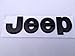 2PCS× Flat Matte Black JEEP Emblem Logo Stickers Cherokee Wrangler Unlimited