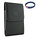 Nokia Lumia 1520 Vertical Leather Case with Magnetic closure with belt clip and belt loops + Stars Stripes Silicone Wristband