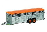 Review Universal Hobbies 335 251 2 / Diecast Model Joskin RDS7500 Cattle Trailer in Silver (1:18 scale)