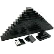 100 Black Pendant Charm Cotton Gift Boxes Jewelry 3.25"