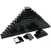 100 Black Pendant Charm Cotton Gift Boxes Jewelry 3.25"