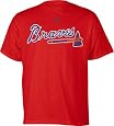 Atlanta Braves Majestic Red Wordmark T-Shirt