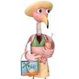Flamingo Girl Garden Statue