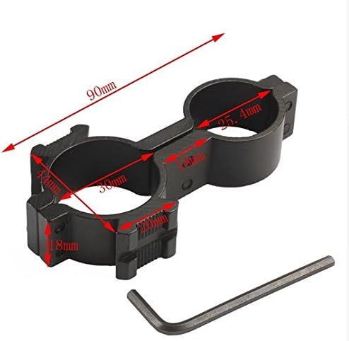 Hunting Caza Torch Laser Flashlight Sight Scope Mount 30mm x 25.4mm Rifle Scope Lamping Mount Accessories