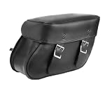 ALC Saddlebags 8013-03 Renegade II Chubby Premium Leather Plain Bolt-On Saddlebag - Pair