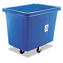 Rubbermaid Commercial FG461673 Blue 500 lbs Capacity Recycling Cube Truck