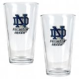 NCAA Notre Dame Fighting Irish Two Piece Pint Ale Glass Set