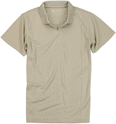 Hartwell Women's Lightweight Solid Sport Polo Shirt (Tan, Large)