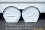 ADCO Vinyl Tire Covers Tyre Guards 36-39" diameter tire Polar White