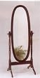Cherry Finish Cheval Mirror By Acme Furniture