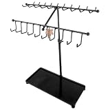 MyGift 15 inch Metal 30-Hook Necklace Bracelet Storage Organizer Jewelry Tree Hanger Display Rack