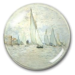 Regates a Argenteuil - Crystal Dome Paperweight