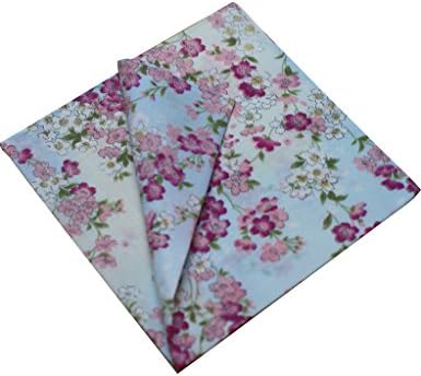 iSeanStore Ladies Handkerchiefs Set Hankie Bandana with Floral Pattern 100% Cotton(Set 3,6,12)