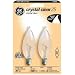 GE 47933-12 Decorative Bent Tip Light Bulb, 12-Pack